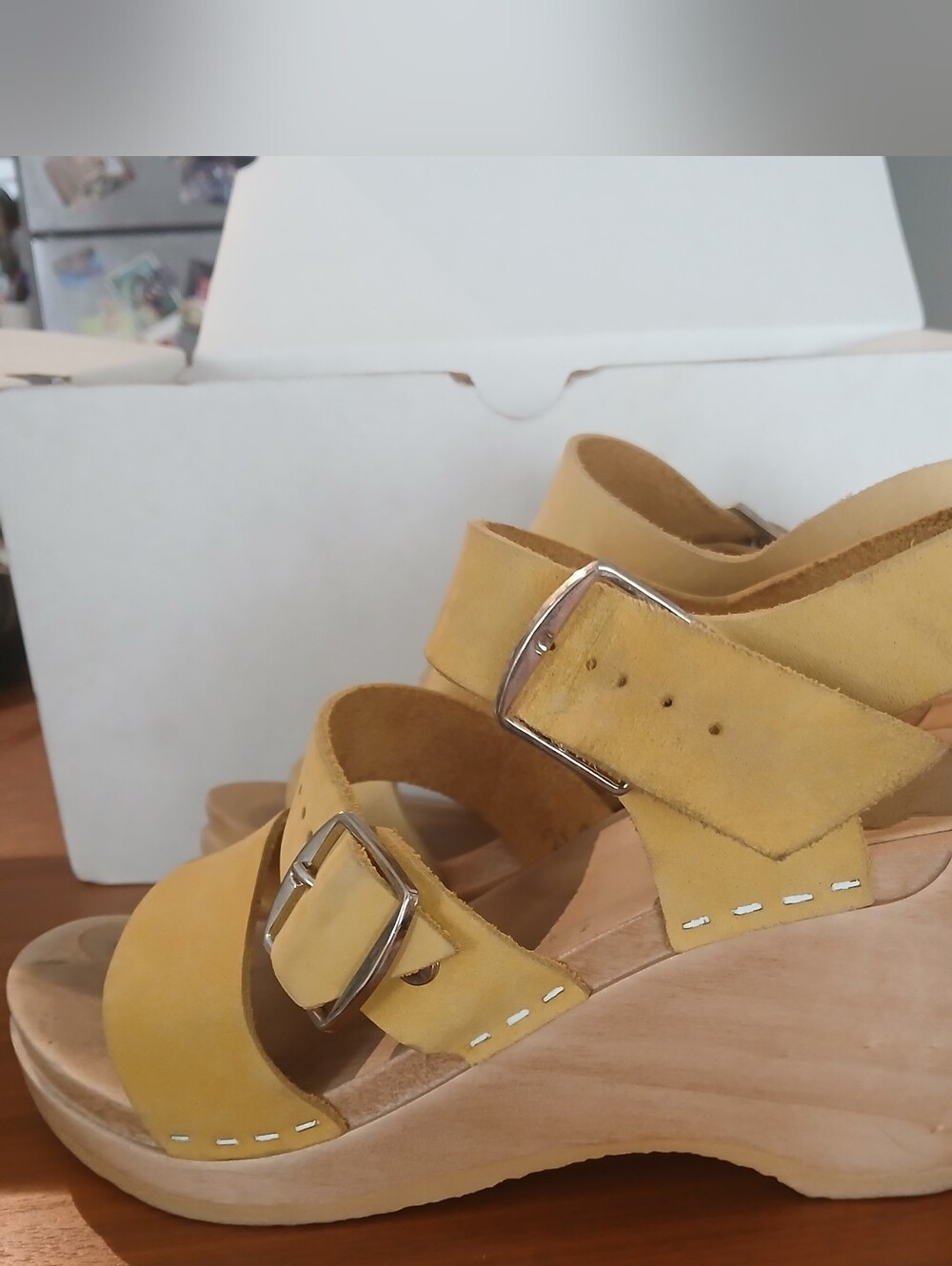 No.6 Rosalia Clog Citrine Wedge 36